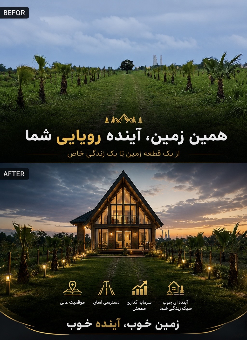 فروش‌زمین مسکونی/شرایط‌پرداختی‌ویژه